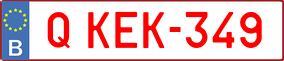 Trailer License Plate